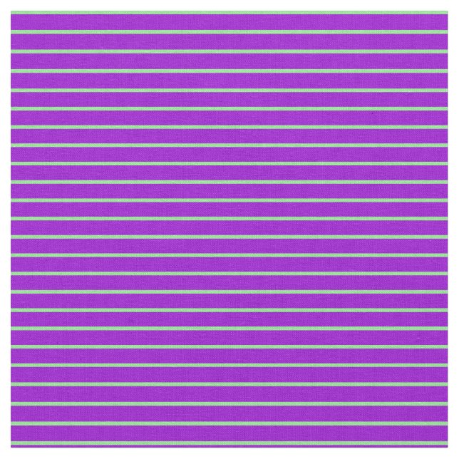Light Green & Dark Violet Stripes Fabric (Close Up)