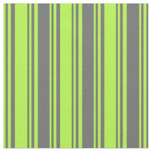 Light Green & Dim Grey Coloured Stripes Fabric
