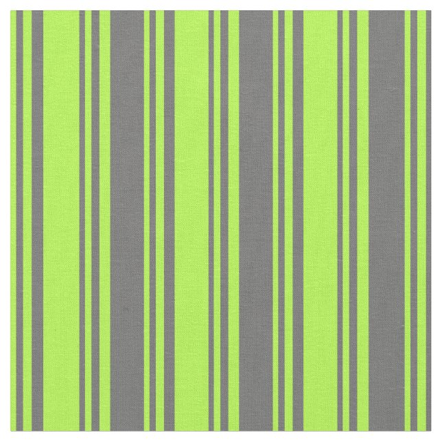 Light Green & Dim Grey Coloured Stripes Fabric (Close Up)