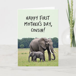 Light Green Elephant Card
