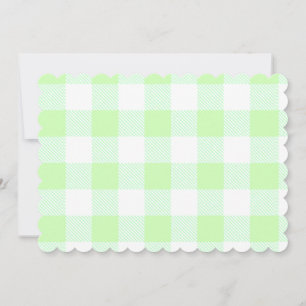 Light Green Gingham Check Pattern