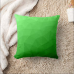 Light green gradient geometric mesh bright pattern cushion<br><div class="desc">Light green gradient geometric mesh pattern bright triangles ombre. Cool modern triangle geometric mesh with light to dark green ombre gradient design.</div>