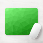 Light green gradient geometric mesh bright pattern mouse pad<br><div class="desc">Light green gradient geometric mesh pattern bright triangles ombre. Cool modern triangle geometric mesh with light to dark green ombre gradient design.</div>