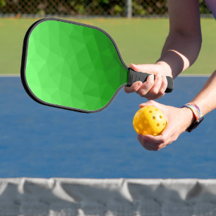 Light green gradient geometric mesh bright pattern pickleball paddle