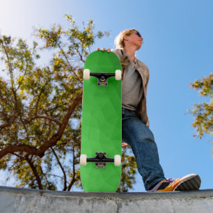 Light green gradient geometric mesh bright pattern skateboard