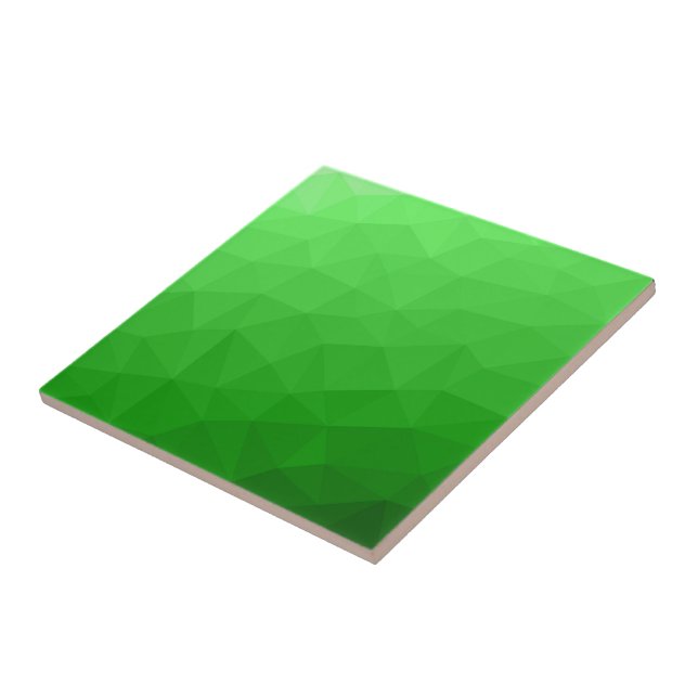 Light green gradient geometric mesh bright pattern tile (Side)