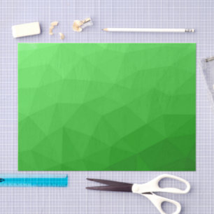 Light green gradient geometric mesh pattern tissue paper