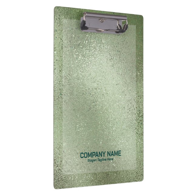 Light green iridescent shimmering glass texture clipboard (Right)