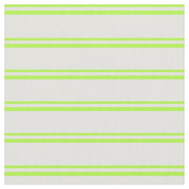 Light Green & Light Yellow Coloured Stripes Fabric (Close Up)