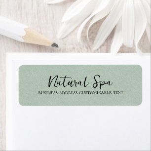 Light green Linen Texture Print black Typography