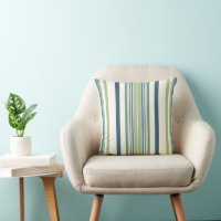 Light Green Navy Blue Stripes