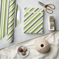 Light Green Oblique Stripes Modern Trendy