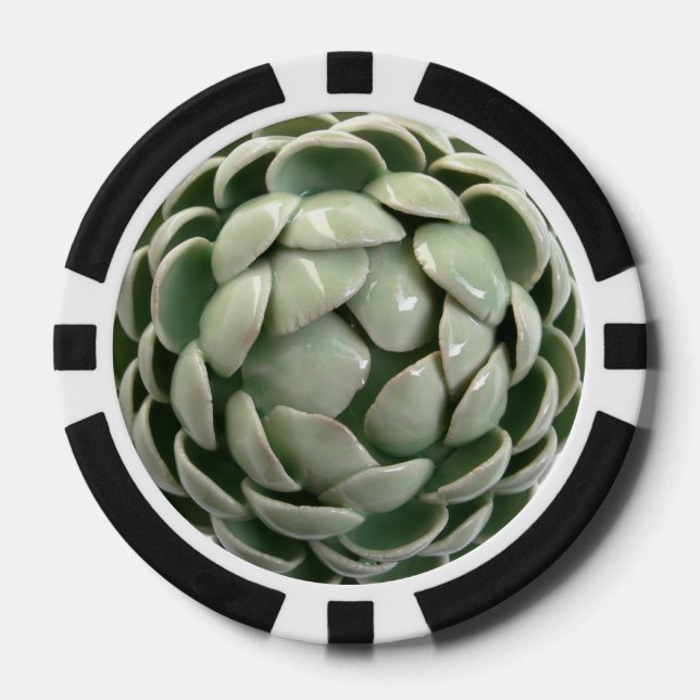 Light Green poker chip (Front)