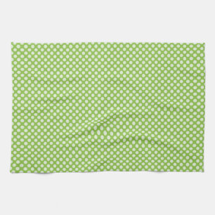 Light Green Polka Dots Tea Towel