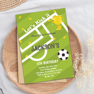 Light Green Sports Party Design Invitation