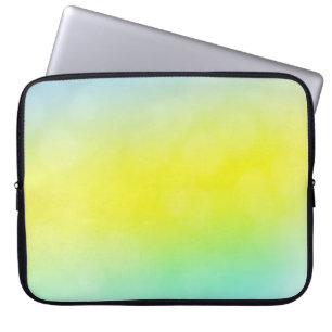 Light Green, Yellow abstract blurred background. C Laptop Sleeve