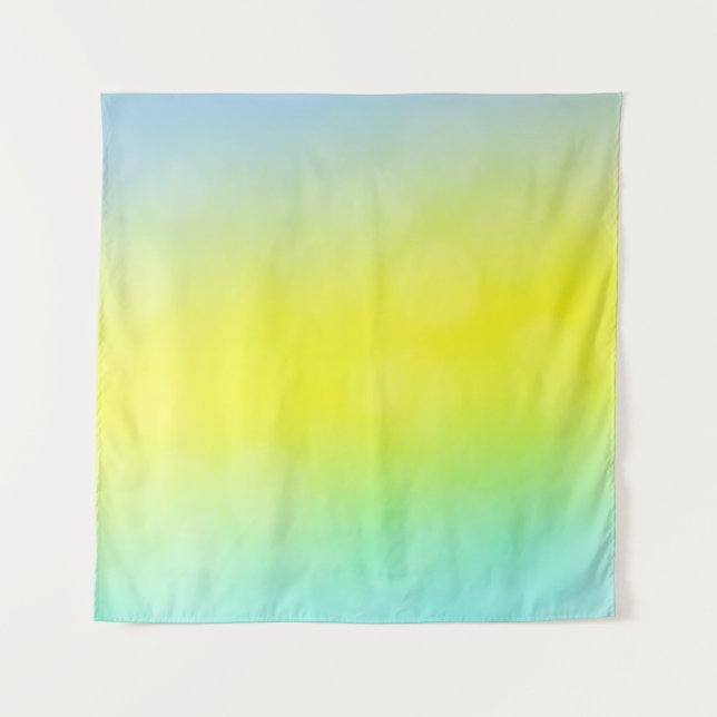 Light Green, Yellow abstract blurred background. C Tapestry (Front)