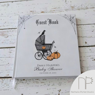 Light Grey A Baby is Brewing Photo Baby Shower Guest Book