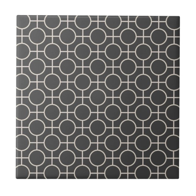 Light Grey Abstract Cool Pattern Modern  Tile (Front)