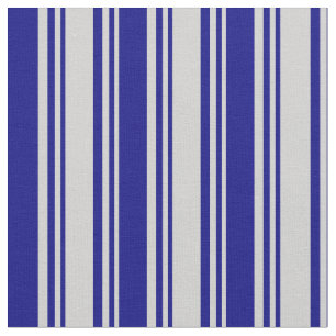 Light Grey and Blue Coloured Lined Pattern Fabric