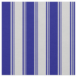 Light Grey and Blue Coloured Stripes Pattern Fabric