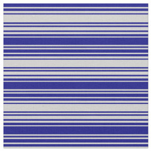 Light Grey and Blue Striped Pattern Fabric