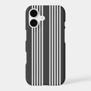 Light grey and charcoal five stripes pattern