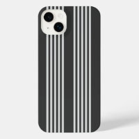 Light grey and charcoal five stripes pattern