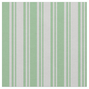Light Grey and Dark Sea Green Coloured Stripes Fabric