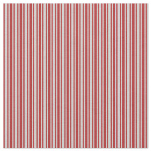 Light Grey and Red Lined Pattern Fabric