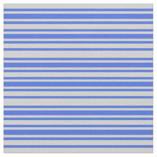 Light Grey and Royal Blue Pattern Fabric