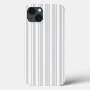 Light grey and white candy stripes Case-Mate iPhon iPhone 13 Case