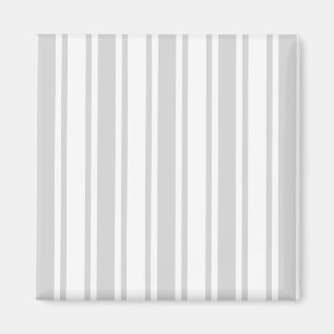 Light grey and white candy stripes magnet