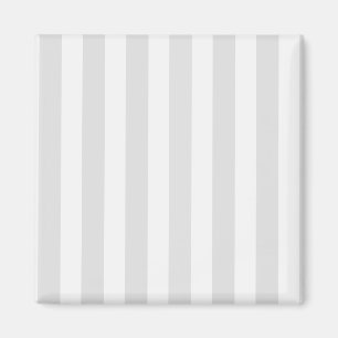 Light grey and white candy stripes magnet