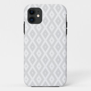 Light grey and white diamond pattern Case-Mate iPhone case