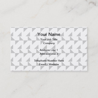 Light Grey and White Geometric Abstract Pattern. Business Card