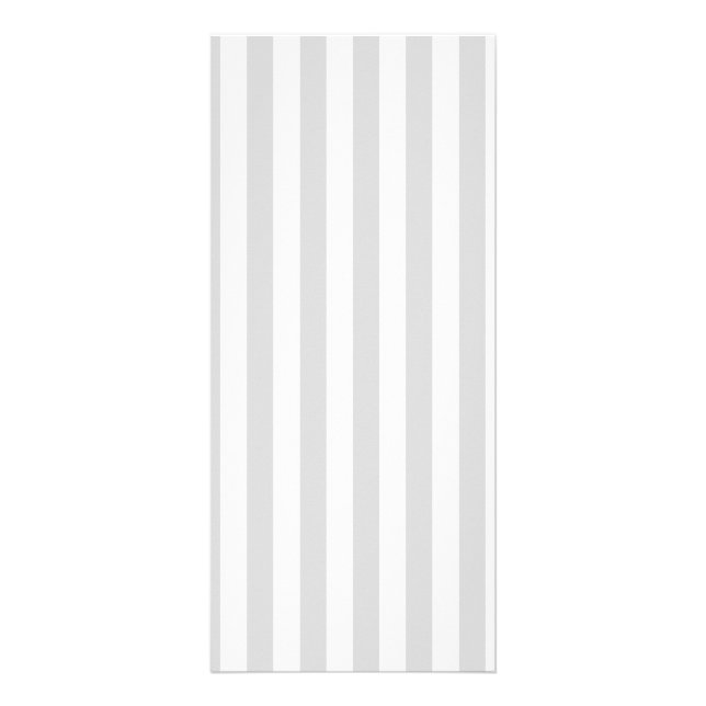 Light Grey and White Stripes Rack Card (Front)