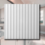 Light Grey and White Stripes Tile<br><div class="desc">The Light Grey & White stripes pattern is a pattern from the past, chraacterised by parallel Light Grey & White stripes of various widths that are repeated throughout the pattern. This pattern refers to the classic style and is chraacterised by subtlety and elegance. Light Grey & White colours are subdued,...</div>
