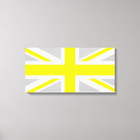 Light Grey and Yellow Union Jack