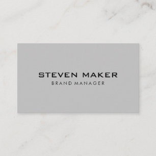 Light Grey Background Business Card