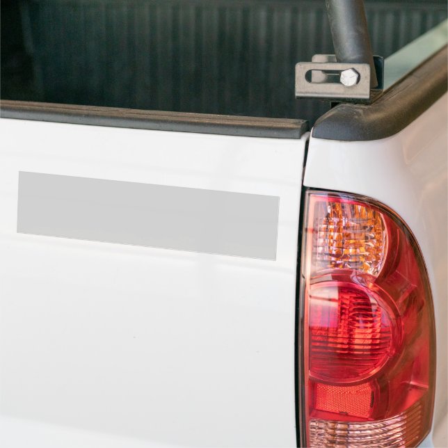 Light Grey Bumper Sticker (On Truck)