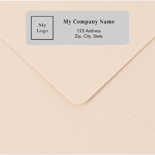 Light grey business logo return address (Creator Uploaded)