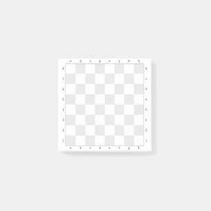 Light Grey Chess Board template Post-it Notes