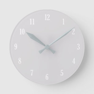 Light grey clock