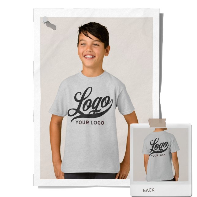 Light Grey Company Logo Swag Business Kids Boys T- T-Shirt (Creator Uploaded)