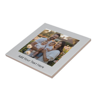 Light Grey Create Your Own Ceramic Tile