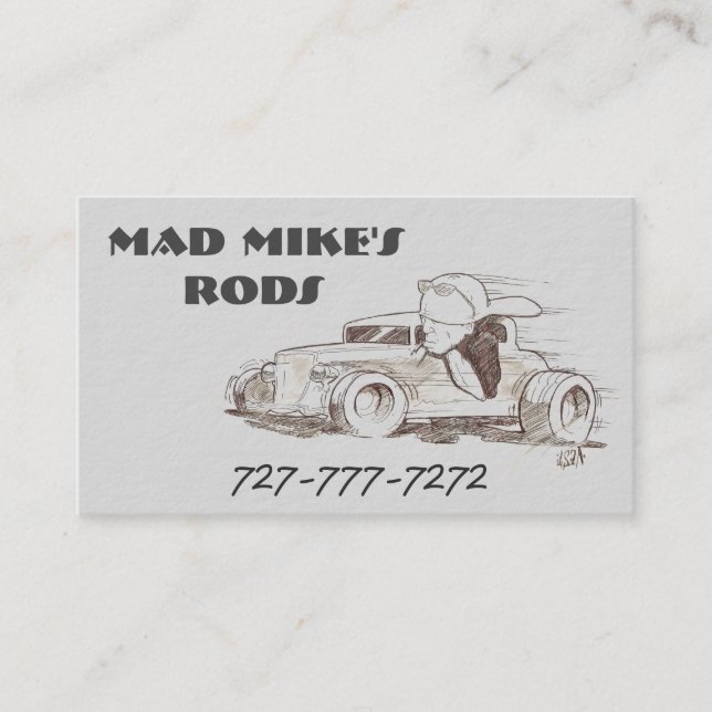 Light Grey Custom Business Cards (Front)