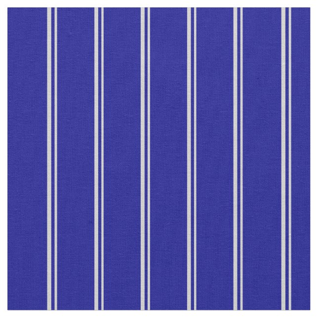Light Grey & Dark Blue Coloured Pattern Fabric (Close Up)