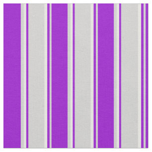 Light Grey, Dark Violet, and White Pattern Fabric