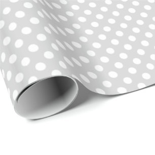 Light Grey Dots Option Wrapping Paper